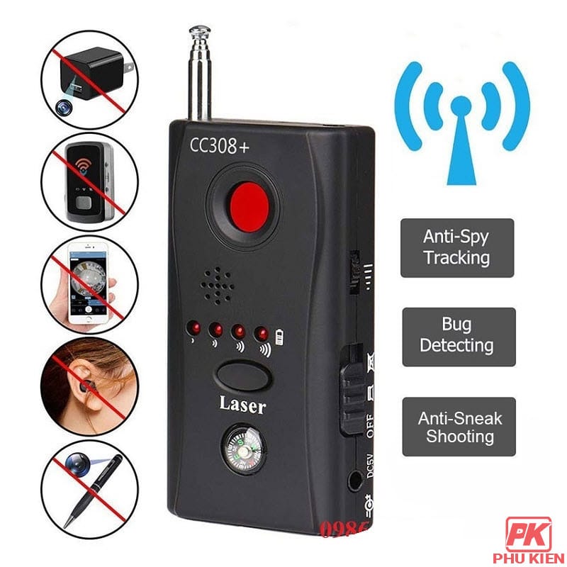 Máy phát hiện Camera và thiết bị nghe lén CC308+ 1 Máy phát hiện Camera và thiết bị nghe lén CC308+