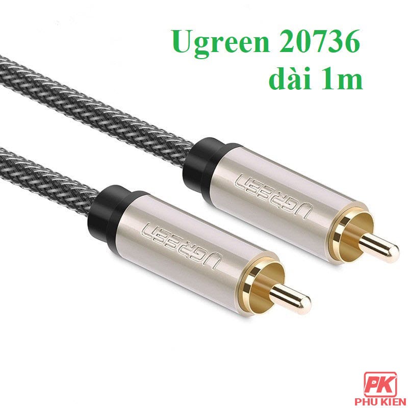 Cáp Audio Digital Coaxial 1m Ugreen 20736 1 Cáp Audio Digital Coaxial 1m Ugreen 20736