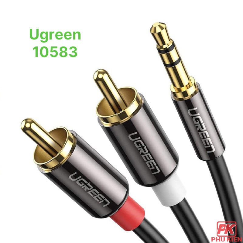 Cáp Audio 3.5 ra 2 đầu RCA 1,5m Ugreen 10583 4 Cáp Audio 3.5 ra 2 đầu RCA 1,5m Ugreen 10583 - Ảnh 4