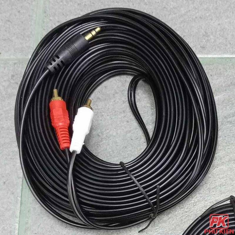 Cáp Audio 3.5 ra 2 đầu RCA 15m