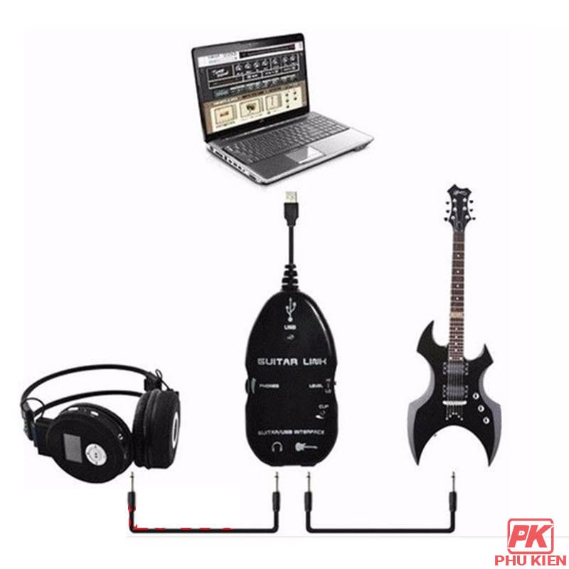 Cáp USB Guitar Link kết nối đàn Guitar với Máy tính