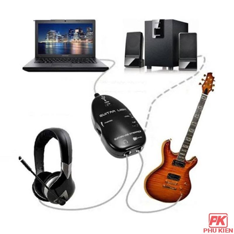 Cáp USB Guitar Link kết nối đàn Guitar với Máy tính