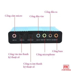 Card Sound box 5.1 chuyển đổi USB ra Audio 5.1 + Optical - Ảnh 4