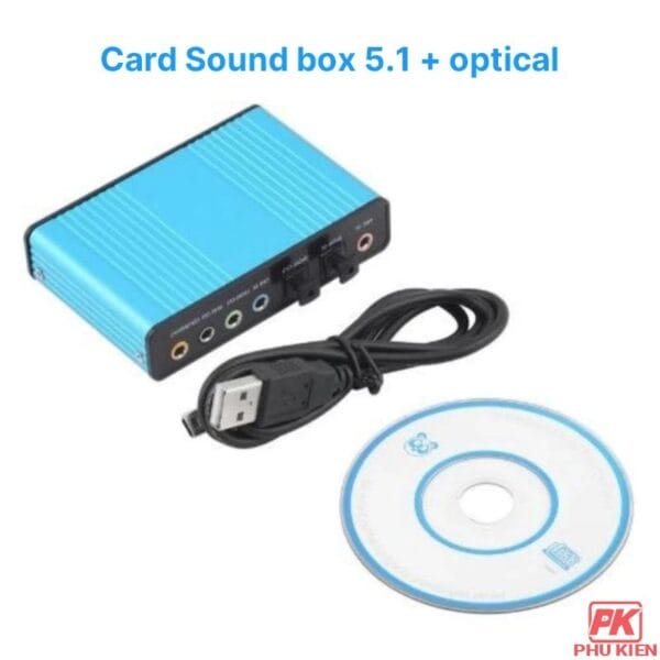 Card Sound box 5.1 chuyển đổi USB ra Audio 5.1 + optical