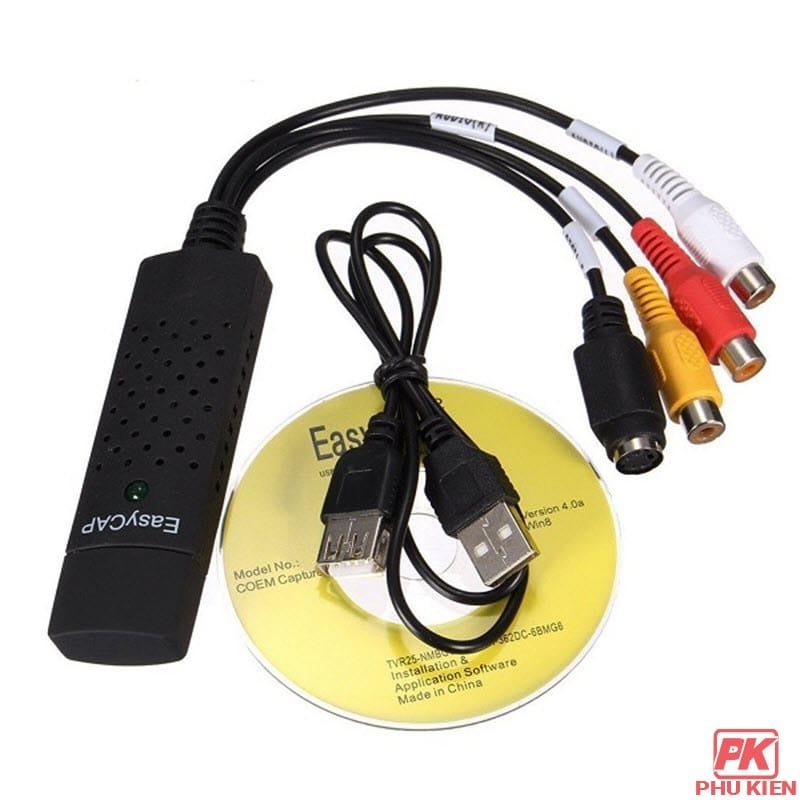 EasyCap USB 2.0 ghi hình Camera, Tivi, Máy siêu âm vào Máy tính 3 EasyCap USB 2.0 ghi hình Camera, Tivi, Máy siêu âm vào Máy tính - Ảnh 3