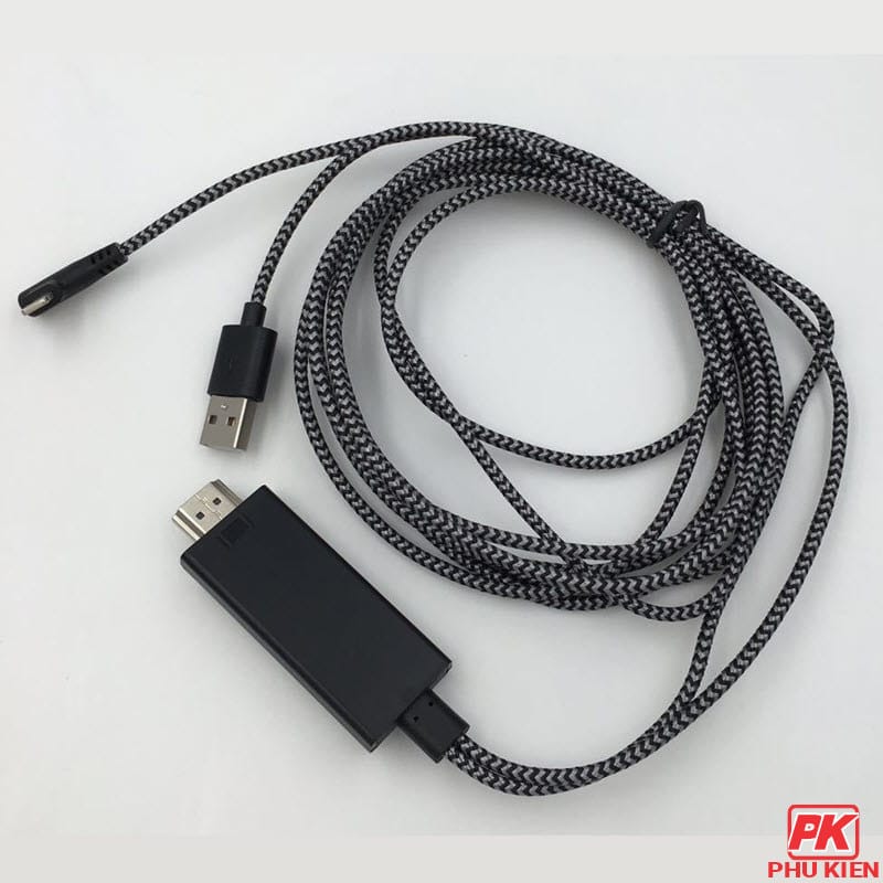 Cáp HDMI cho iphone ipad hỗ trợ 4K vuông góc 5 Cáp HDMI cho iphone ipad hỗ trợ 4K vuông góc