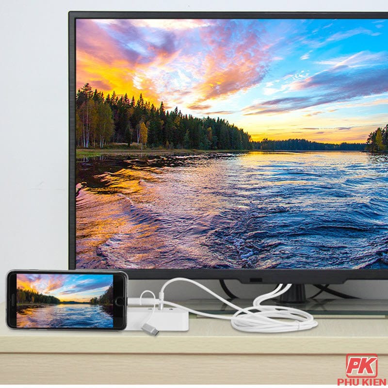 Cáp HDMI kết nối Điện thoại 3in1