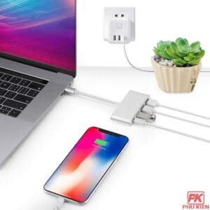 Hub OTG Type-C ra 3 cổng USB 3.0 + Type-C - Ảnh 4