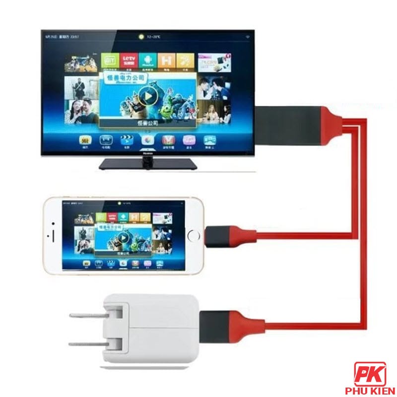 Cáp Lightning to HDMI kết nối iPhone iPad 4 Cáp Lightning to HDMI kết nối iPhone iPad - Ảnh 4