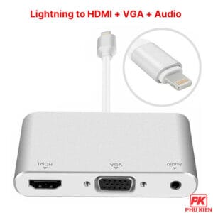 Cáp Lightning to HDMI + VGA cho iPhone iPad