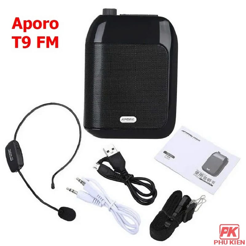 Máy trợ giảng Aporo T9 FM dùng Micro có dây Máy trợ giảng Aporo T9 FM dùng Micro có dây