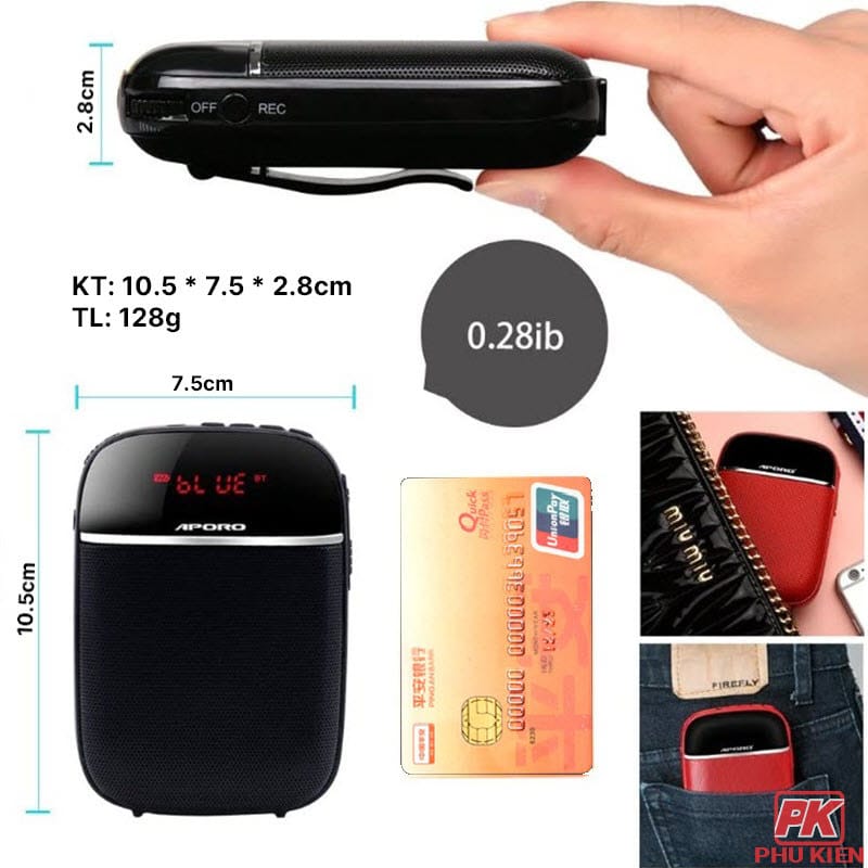 Máy Trợ giảng không dây Aporo T2 UHF có Bluetooth 2 Máy Trợ giảng không dây Aporo T2 UHF có Bluetooth - Ảnh 2