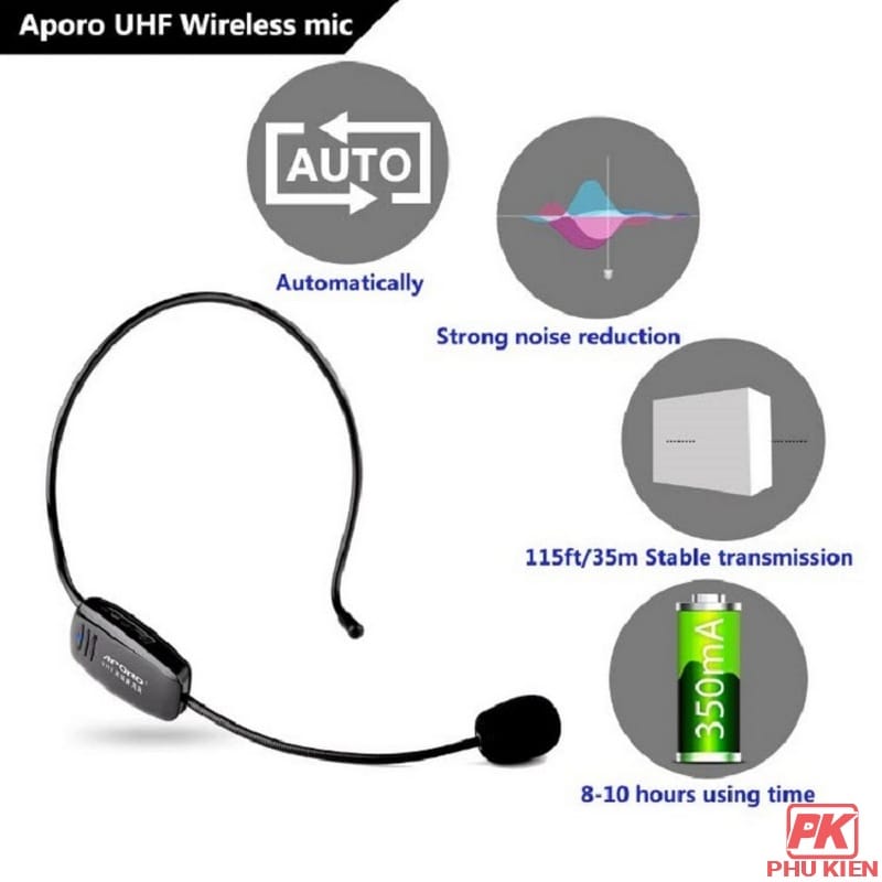 Máy Trợ giảng không dây Aporo T2 UHF có Bluetooth 6 Máy Trợ giảng không dây Aporo T2 UHF có Bluetooth