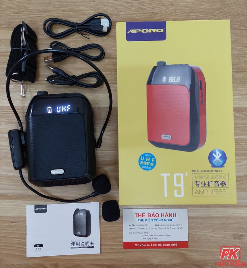 Máy Trợ giảng không dây Aporo T9+ UHF có Bluetooth