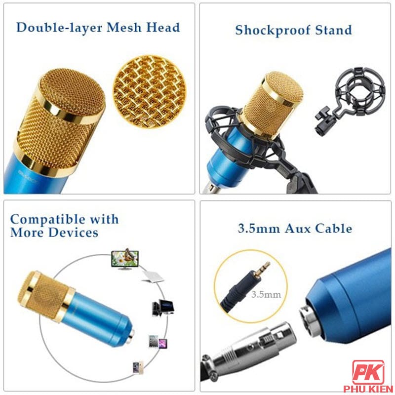 Micro thu âm BM-800 livestream chất lượng cao Micro thu âm BM-800 livestream chất lượng cao