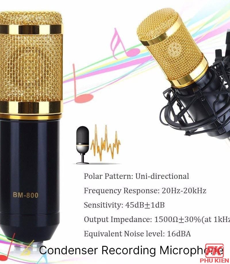 Micro thu âm BM-800 livestream chất lượng cao 3 Micro thu âm BM-800 livestream chất lượng cao - Ảnh 3