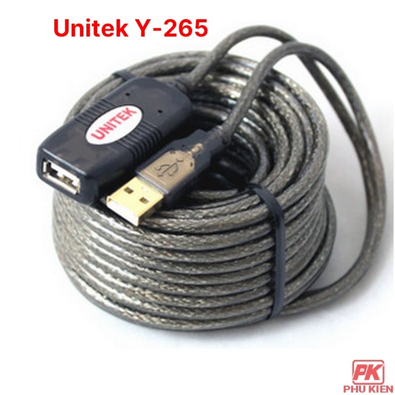 Cáp nối dài USB 15m Unitek Y-265 có IC khuếch đại tín hiệu 1 Cáp nối dài USB 15m Unitek Y-265 có IC khuếch đại tín hiệu