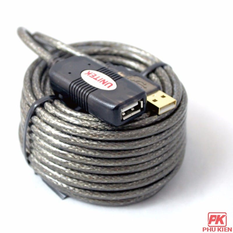 Cáp nối dài USB 15m Unitek Y-265 có IC khuếch đại tín hiệu Cáp nối dài USB 15m Unitek Y-265 có IC khuếch đại tín hiệu