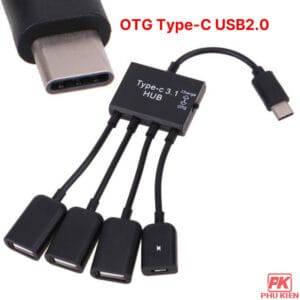 Cáp OTG Type-C ra 3 cổng USB 2.0 kết nối Điện thoại