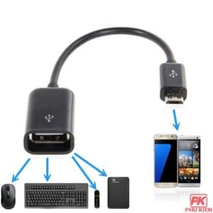 Cáp OTG Micro USB kết nối Điên thoại