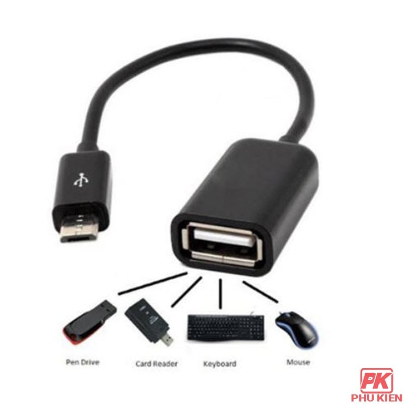Cáp OTG Micro USB kết nối Điên thoại 3 Cáp OTG Micro USB kết nối Điên thoại - Ảnh 3