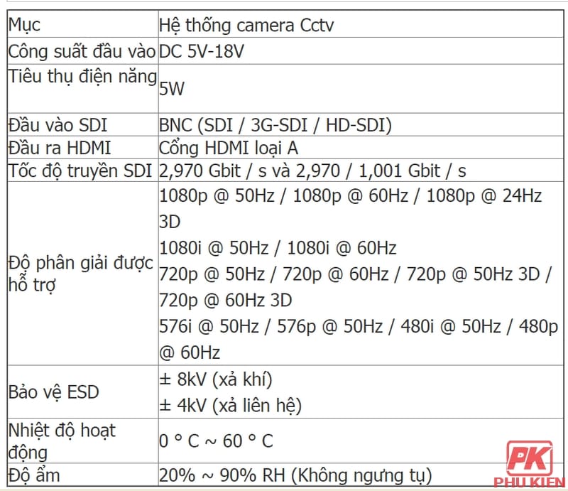Bộ chuyển đổi SDI sang HDMI 6 Bộ chuyển đổi SDI sang HDMI