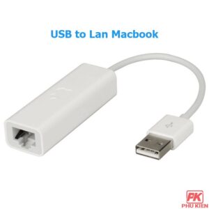 Cáp USB to Lan kết nối Macbook hỗ trợ Ethernet 10/100 Mbps