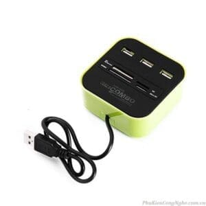 Bộ chia 3 cổng USB đọc thẻ nhớ đa năng