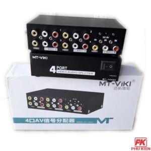 Bộ chia AV 4 cổng MT-104AV (Video + Audio L/R) - Ảnh 3