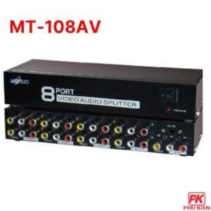 Bộ chia AV 8 cổng MT-108AV (Video + Audio L/R)