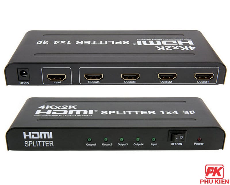 Bộ chia HDMI 1 ra 4 Full HD 4K cao cấp 2 Bộ chia HDMI 1 ra 4 Full HD 4K cao cấp - Ảnh 2