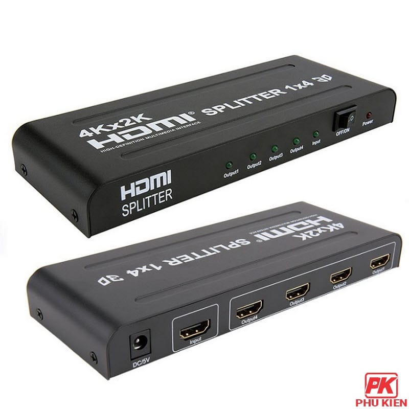 Bộ chia HDMI 1 ra 4 Full HD 4K cao cấp 3 Bộ chia HDMI 1 ra 4 Full HD 4K cao cấp - Ảnh 3