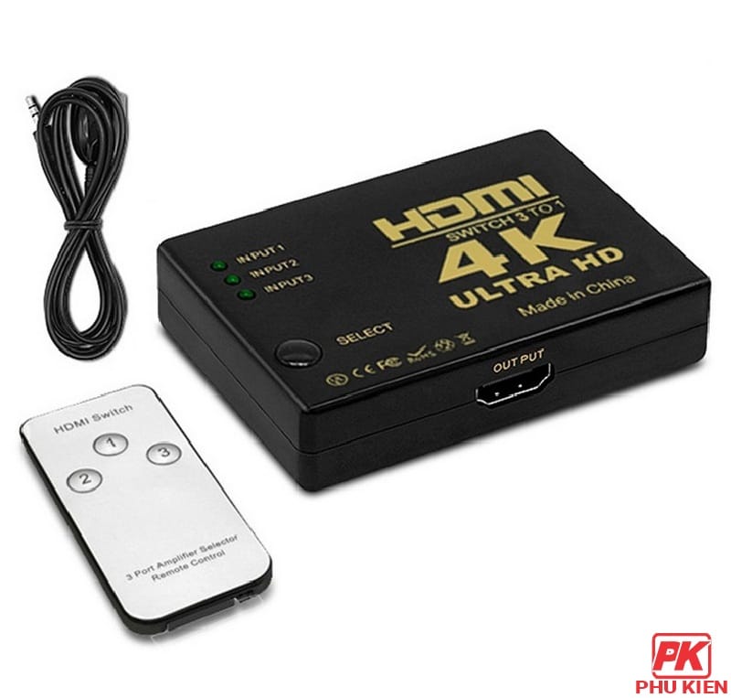 Bộ gộp HDMI 3 vào 1 ra hỗ trợ 4K 3 Bộ gộp HDMI 3 vào 1 ra hỗ trợ 4K - Ảnh 3