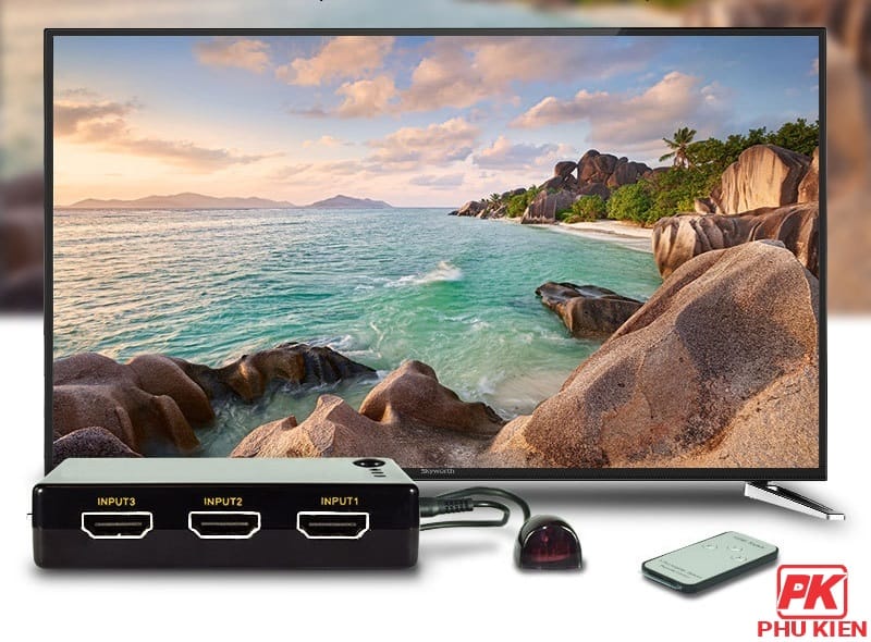 Bộ gộp HDMI 5 vào 1 ra hỗ trợ 4K 6 Bộ gộp HDMI 5 vào 1 ra hỗ trợ 4K