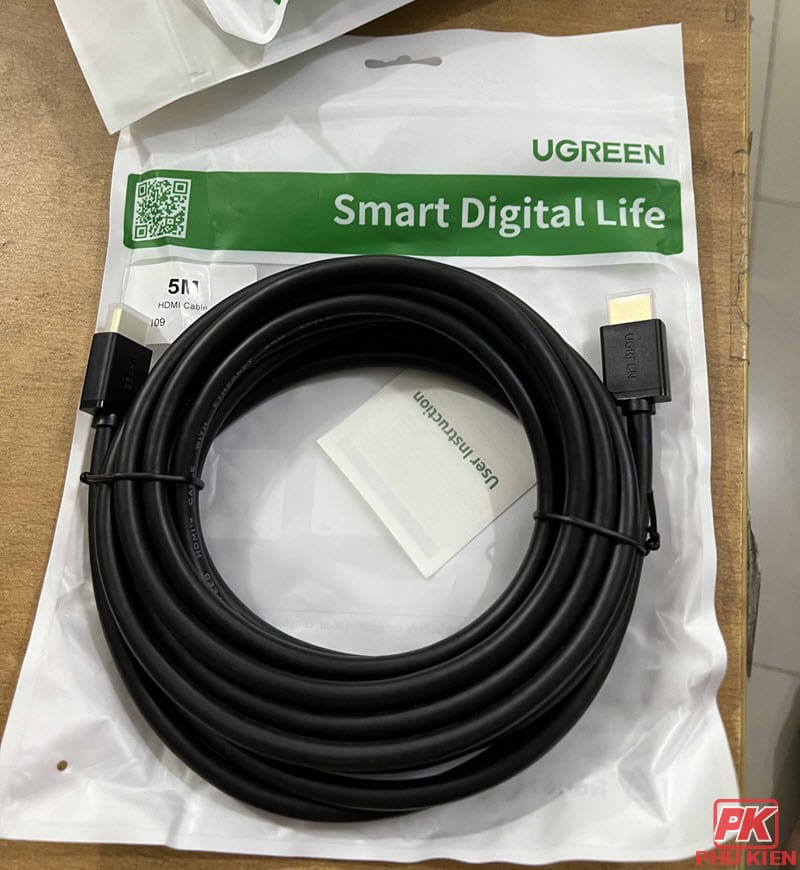Cáp HDMI 5M Ugreen 10109 hỗ trợ Ethernet 3D 4K