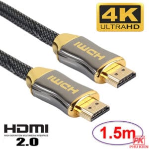 Cáp HDMI dài 1,5M chuẩn 2.0 hỗ trợ ARC 3D HDR 4K 60Hz