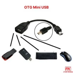Cáp OTG mini USB