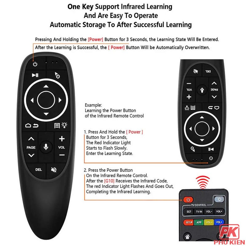 Chuột bay G10S Pro điều khiển từ xa bằng giọng nói