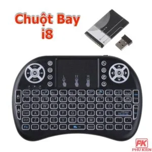 Chuột bay i8 pin sạc có đèn nền kết nối Smart Tivi, Android Tivi box