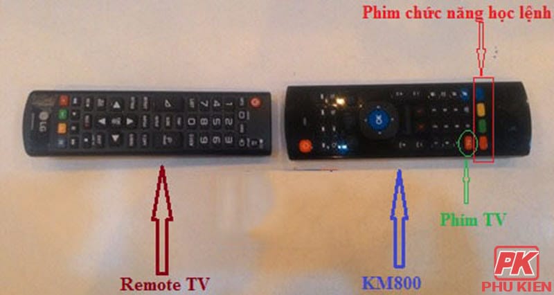 Chuột Bay KM800 điều khiển Smart TV, Android TV Box, PC Laptop