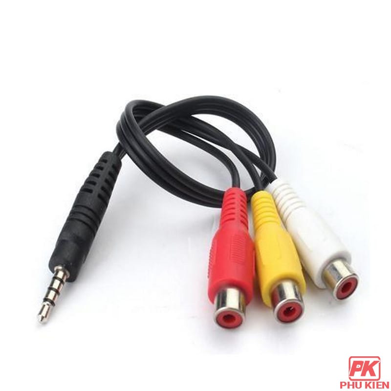 Cáp chuyển cổng 3.5 sang AV Video + Audio Cáp chuyển cổng 3.5 sang AV Video + Audio