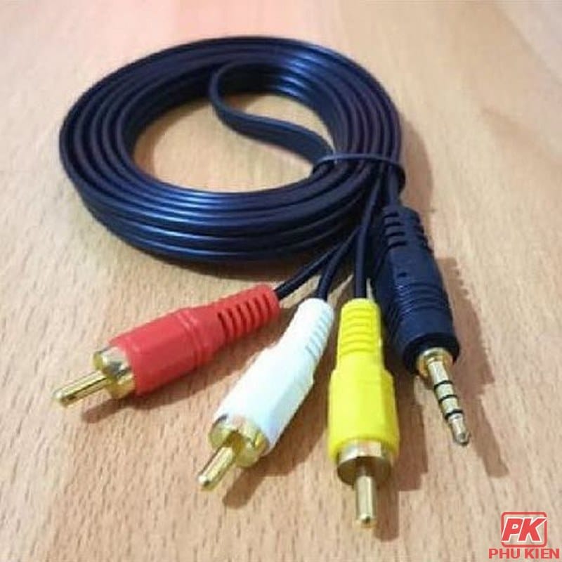 Cáp chuyển cổng 3.5 sang AV dương 1,5m Cáp chuyển cổng 3.5 sang AV dương 1,5m