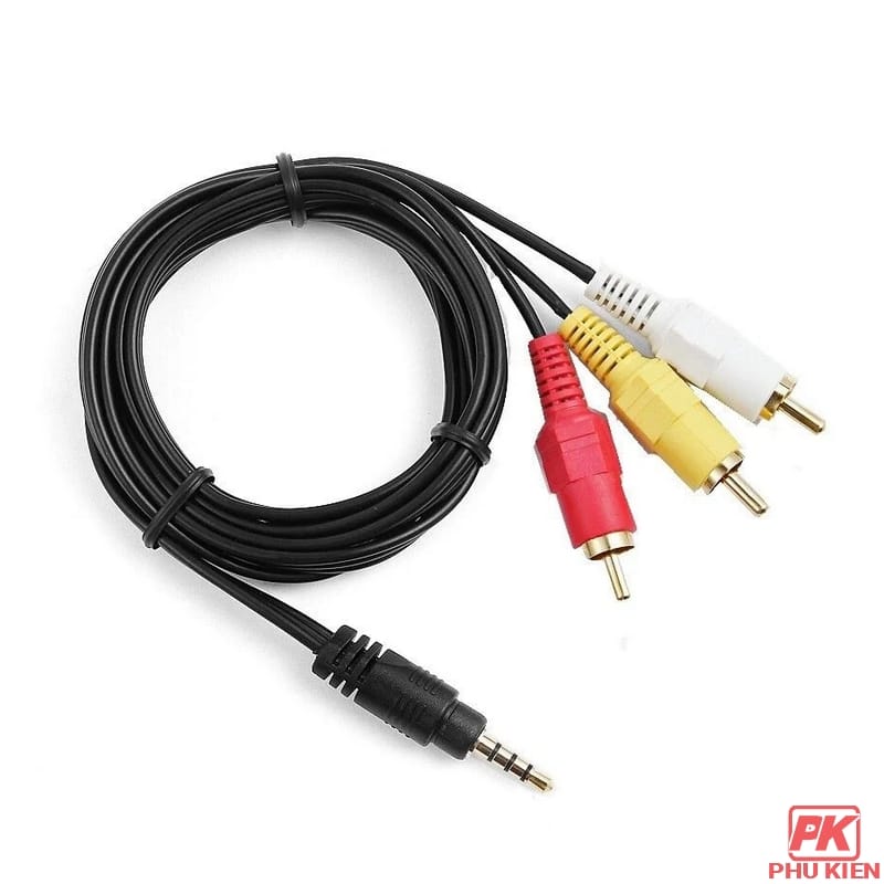 Cáp chuyển cổng 3.5 sang AV dương 1,5m 2 Cáp chuyển cổng 3.5 sang AV dương 1,5m - Ảnh 2