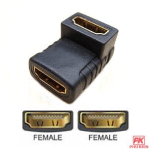 Đầu nối HDMI bẻ góc chữ L âm