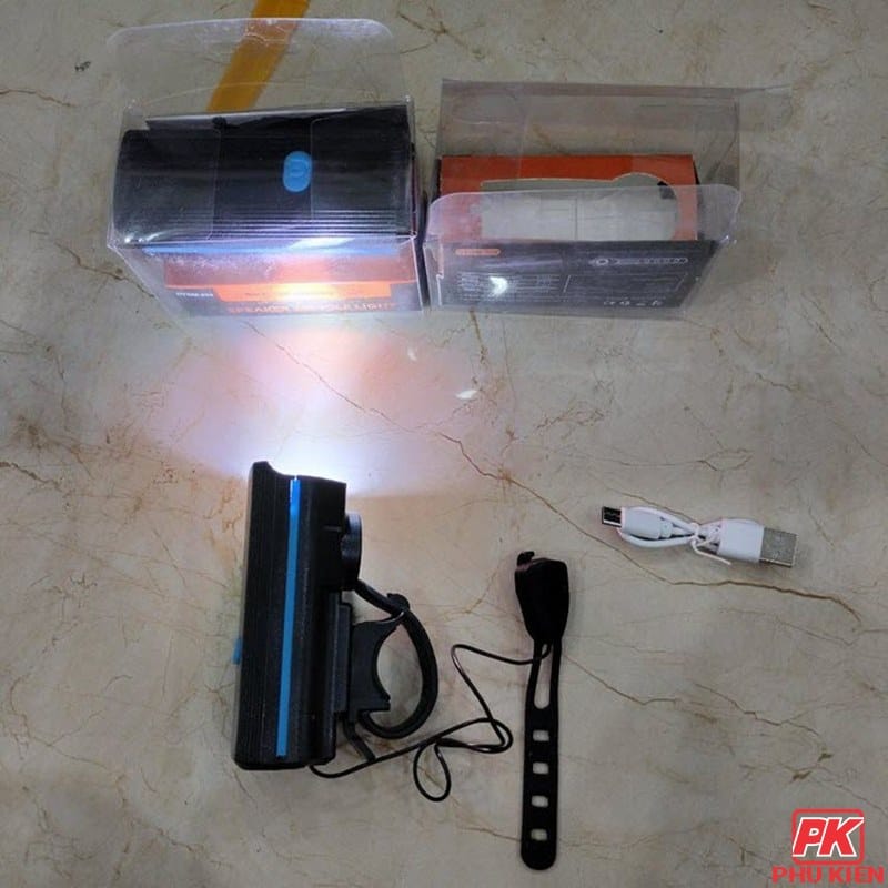 Đèn pha xe đạp có còi Đèn pha xe đạp có còi