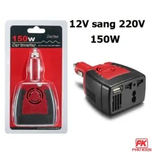 Tẩu đổi nguồn 12v sang 220v trên Ô tô 150W