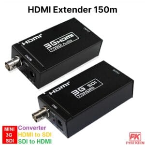 Bộ kéo dài HDMI Extender 150m bằng cáp đồng trục BNC