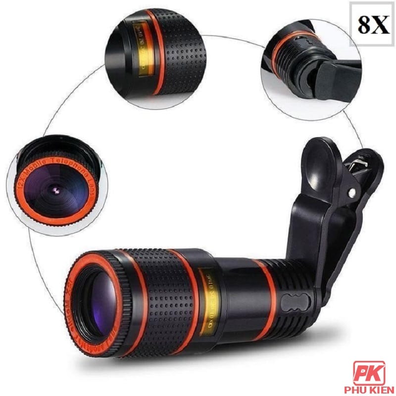 Len zoom 8X cho Điện thoại