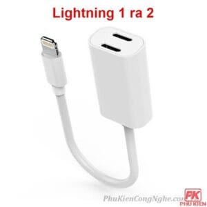 Cáp chia Lightning 1 ra 2 cho Iphone