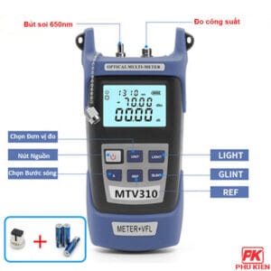 Máy đo công suất quang DXP-50D tích hợp Bút soi quang 10Km